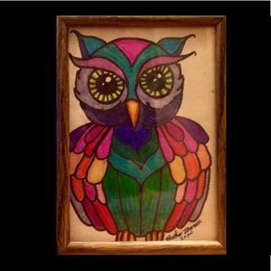 SOLD Owl Friend, Original Desk Decor or Dresser…